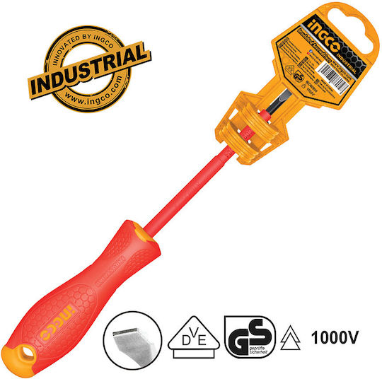 Ingco Magnetic Electrician VDE 1000V Screwdriver Straight with Length 75mm