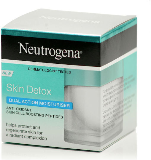 Neutrogena Skin Detox Лек Крем За Лице За Хидратация И Възстановяване С Пантенол И Пептиди 50мл