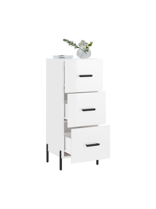 Wooden Storage Drawers M34.5xW34xH90cm