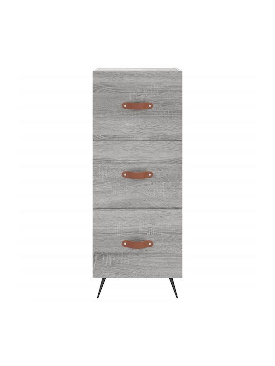 Drawers Storage Wooden L34.5xW34xH90cm