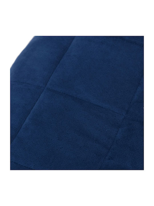 vidaXL Schwerkraftdecke Couch 120x180cm Blau