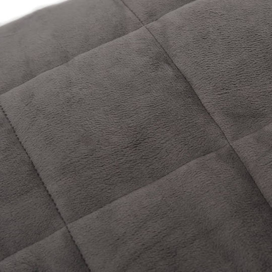 vidaXL vidaXL Schwerkraft Samt Decke Couch 120x180cm Grau