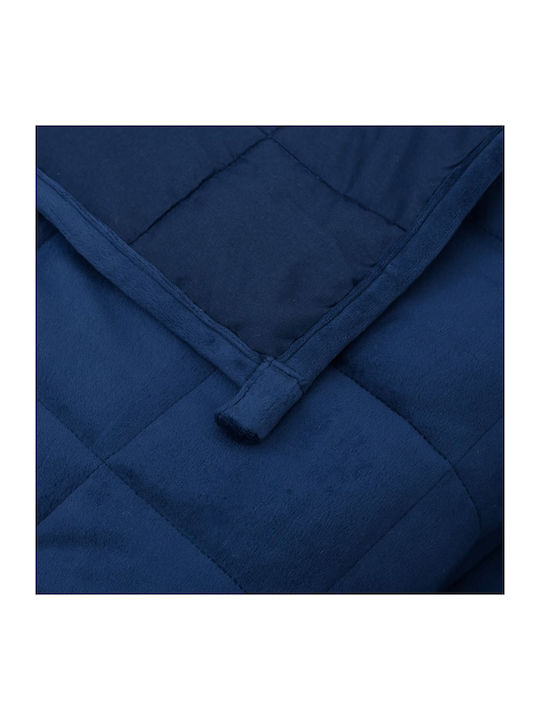 vidaXL vidaXL Schwerkraftdecke Couch 140x200cm Blau
