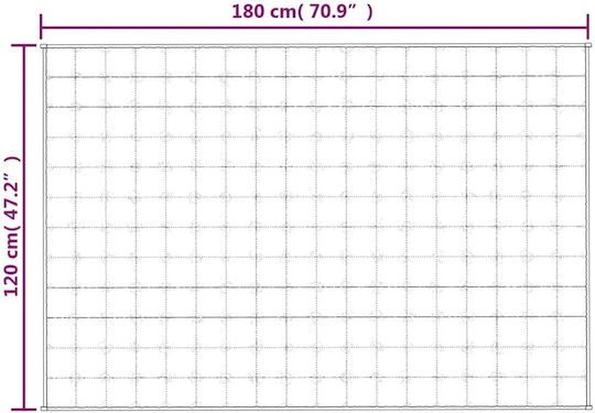 vidaXL vidaXL Schwerkraft Samt Decke Couch 120x180cm Grau