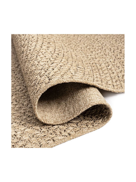 vidaXL Zizur Rug Outdoor Rectangular from Jute Beige