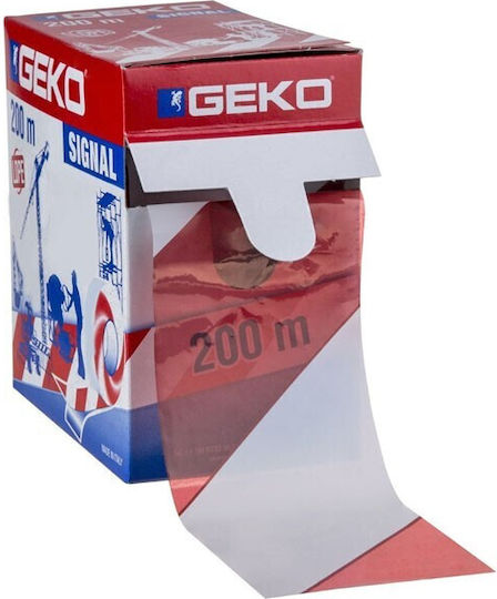 Geko Adhesive Marking Tape from Plastic 200m x 7cm