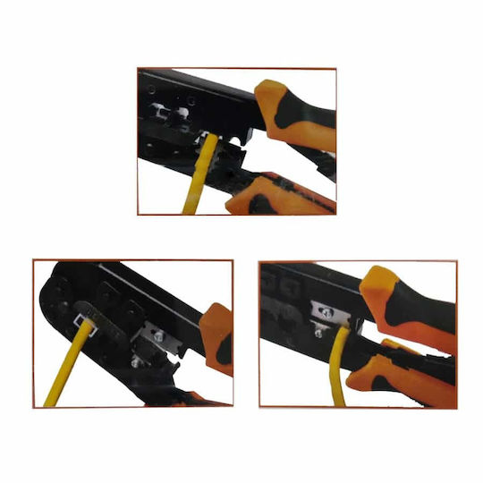 Tactix Ethernet Internet Cable Crimping Plier RJ12, RJ11, RJ45