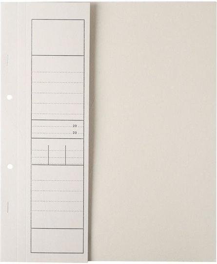Exas Paper Clipboard Bifold for Paper A4 Gray 1pcs