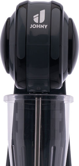 Johny Commercial Coffee Frother Black:Black 400W with 2 Speeds