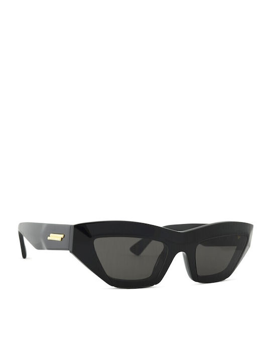 Bottega Veneta Women's Sunglasses with Black Plastic Frame and Black Lens BV1219S 001