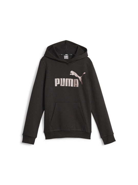Puma Kinder Sweatshirt mit Kapuze Schwarz
