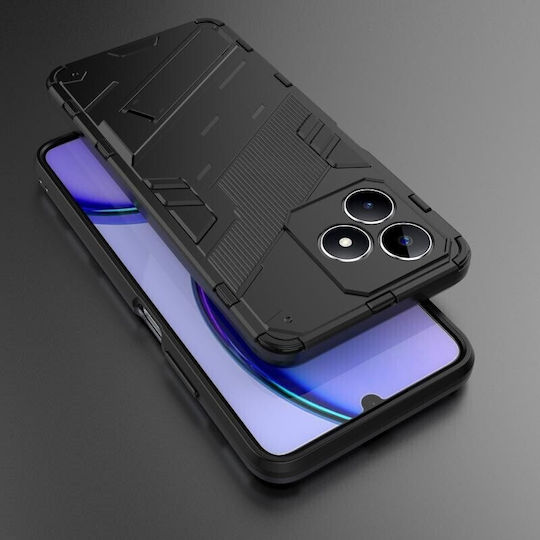 Punk Back Cover Plastic Black (Realme C53)