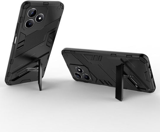 Punk Back Cover Plastic Black (Realme C53)