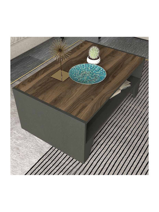 Rectangular Coffee Table Anthracite - Karydi L93.6xW60xH40cm