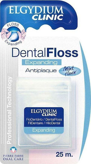 Elgydium Expanding Antiplaque Waxed Dental Floss with Mint Flavour 25m