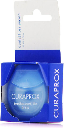 Curaprox DF 834 Waxed Dental Floss with Mint Flavour 50m