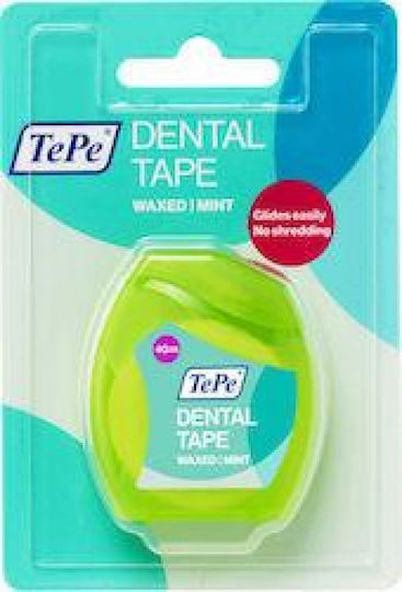TePe Dental Tape Gewachst Zahnseide Mit Geschmack Minze 40m 1Stück