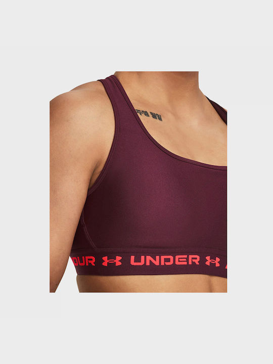 Under Armour Femei Sutien sport Burgundy cu umplutură și Căptușeală ușoară