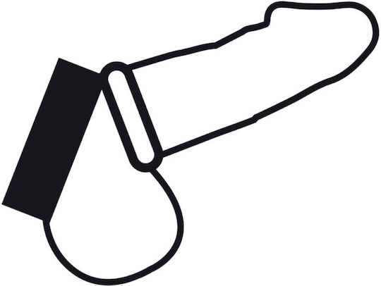 Darkness Cock Harness Metal Ring For The Penis & Testicles