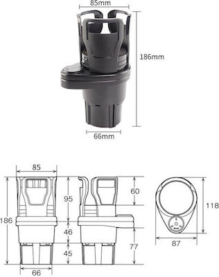 Carner Car 1 Cup Holder for Console