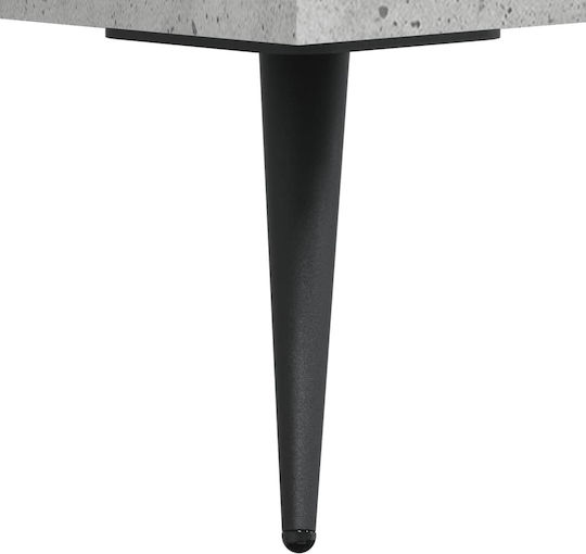 Nachttisch Metall Grey Concrete 40x40x66cm