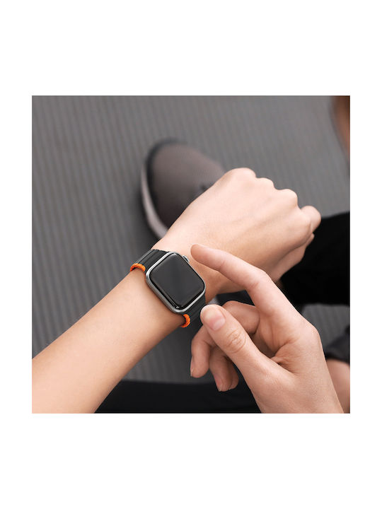 Dux Ducis D Version Λουράκι Black & Orange (Apple Watch 38/40/41mm)