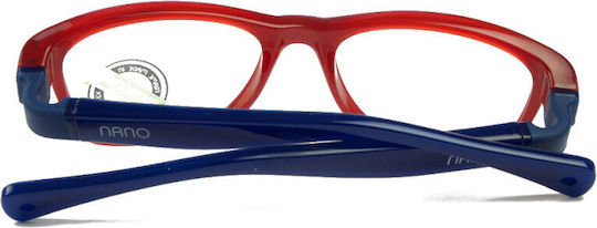 Nanovista Gaikai 3.0 Kids Acetate Prescription Eyeglass Frame with Clip-On Red NAO3050745SC