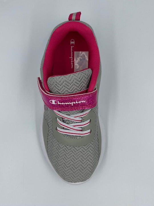 Evolve Kids Sports Shoes Running with Hoop & Loop Closure Gray
