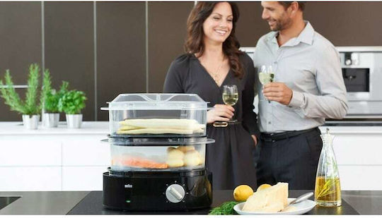 Braun Identity Collection Food Steamer with 2 Steaming Decks 6.2lt