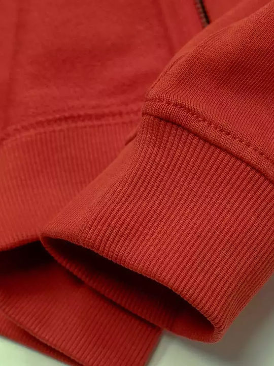 Kids Sweatshirt Cardigan with Hood Orange Active