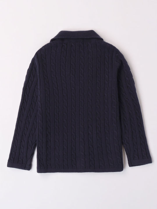 iDO Boys Cardigan with Buttons Navy Blue