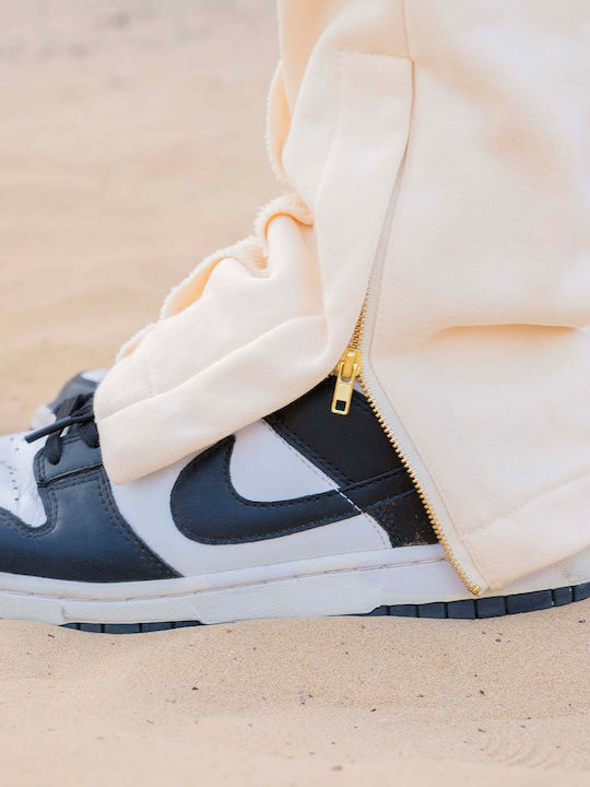 Jogginghose mit Gummizug Beige