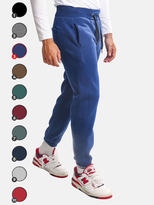 Pantaloni de trening cu elastic Fleece Albastru