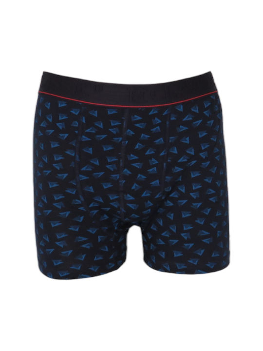 Privato Men's Boxer Blue with Patterns