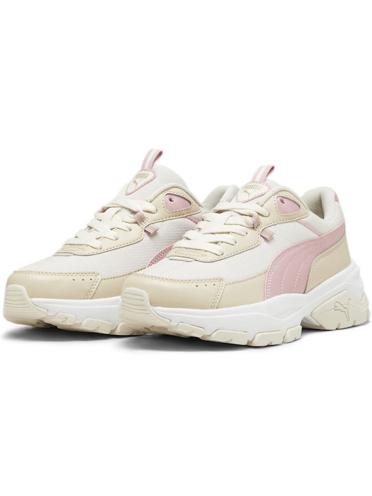 Puma Cassia Via Γυναικεία Sneakers Μπεζ