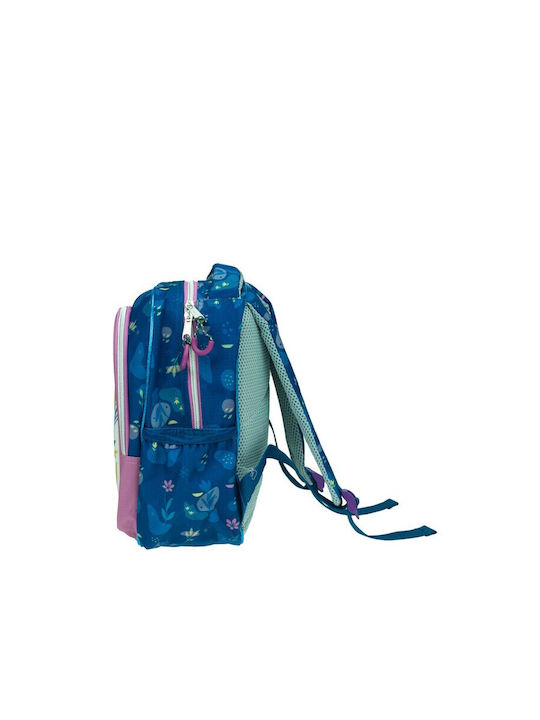 Gim Frozen School Bag Backpack Elementary, Elementary Multicolour with Water Bottle Holder 12Liters