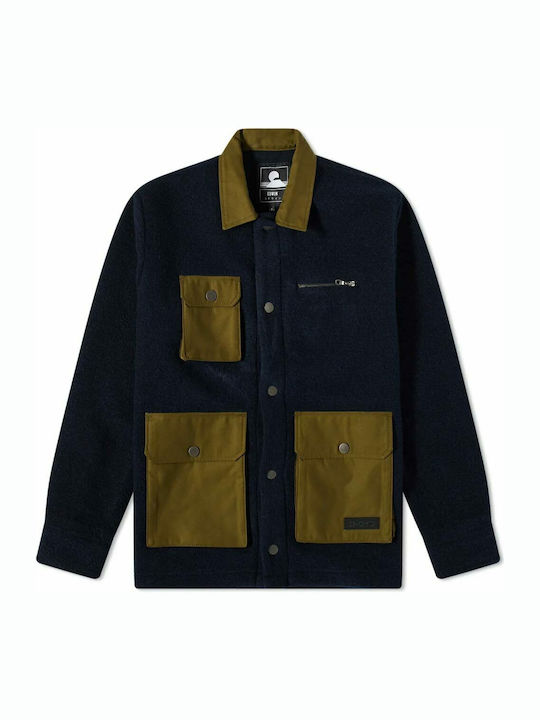 Overshirt Long-sleeved Shirt Navy Blue