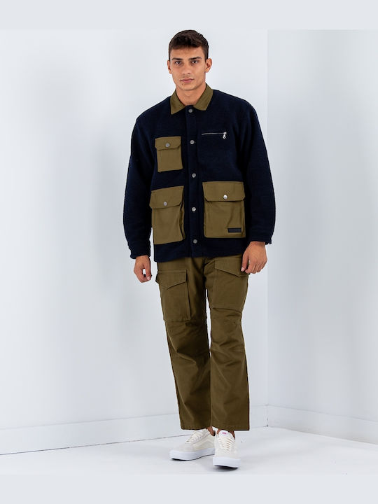 Overshirt Long-sleeved Shirt Navy Blue