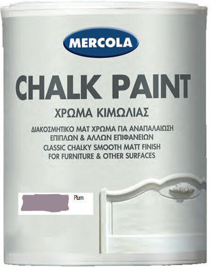 Mercola Chalk Paint Effect Colour Chalk Plum Plum Μωβ 750ml