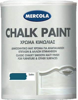 Mercola Chalk Paint Effect Χρώμα Κιμωλίας Sapphire Μπλε 750ml