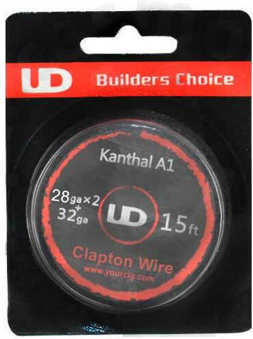 UD Clapton Wire Draht für D.I.Y. E-Zigaretten 26ga*2+32ga 4,5m 1Stück