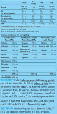 Biotech USA 100% Pure Whey with Concentrate, Isolate, Glutamine & BCAAs Whey Protein Gluten Free with Flavor Milk Rice 454gr