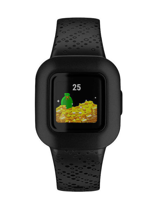 Garmin Kids Digital Watch Vivofit Jr 3 with GPS and Rubber/Plastic Strap Black