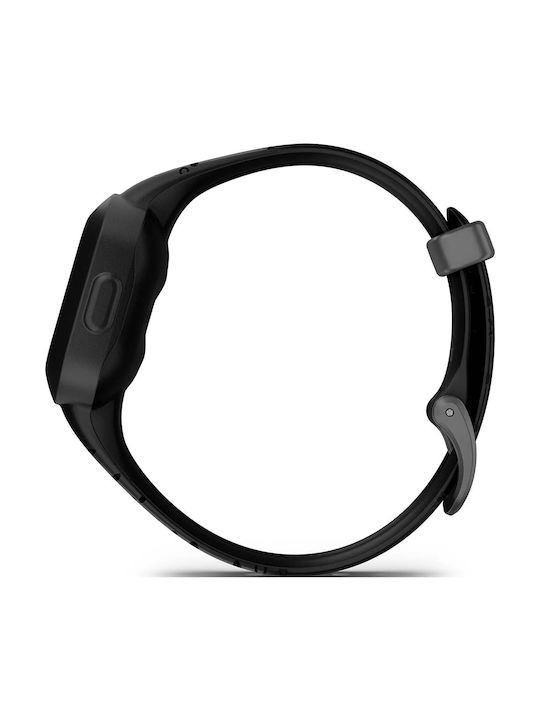 Garmin Kids Digital Watch Vivofit Jr 3 with GPS and Rubber/Plastic Strap Black