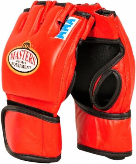 Sport Masters GF-3 MMA Handschuhe Leder Rot
