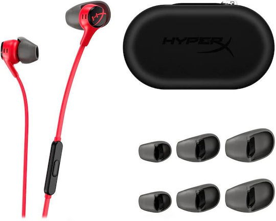 HyperX Cloud Earbuds II In Ear Gaming Headset with Connection 3.5mm Red