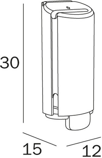 Inda Gewerblicher Seifenspender Creme Seife AV4670 1000ml Silber