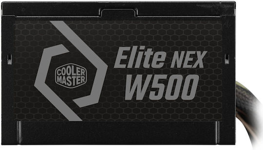 CoolerMaster Elite NEX White 500 500W Black Computer Power Supply Full Wired 80 Plus Standard