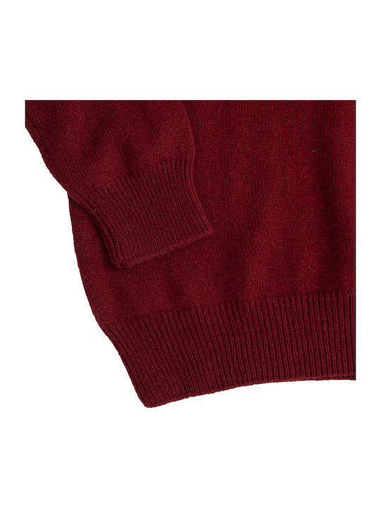 Pulover cu mânecă lungă Burgundy