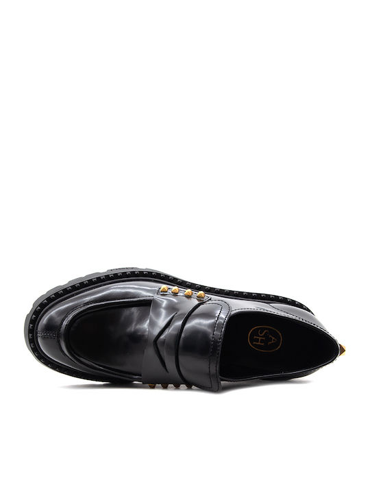 Combo A Leather Women's Loafers In Gray Color